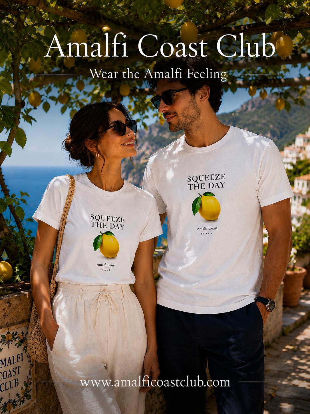Squeeze the Day t-shirt Amalfi| Amalfi Coast Club